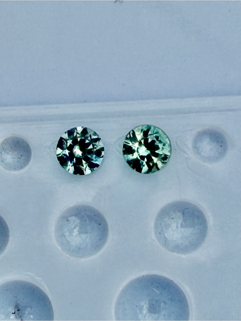 Round Blue Sapphires loose gemstones 4.0mm .65 carats total weight